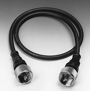Koaxial-Verbindungskabel  150 cm mit 2x PL259/6 Stecker  - Bild 1 von 1