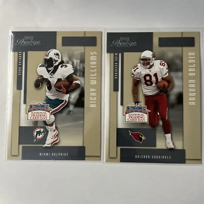 2004 National Trading Card Day Ricky Williams #DP-6 & Anquan Boldlin  DP-5 - Image 1 of 2