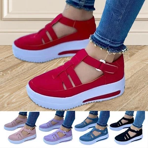 Women Thick Bottom Sandals for Walking Leisure Sport Comfort Sandals - Picture 1 of 50