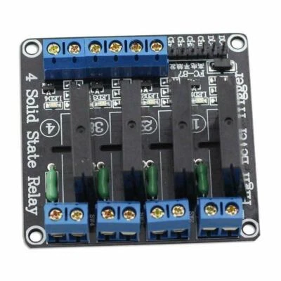 4 Channel 5V DC Relay Module Solid State High Level SSR G3MB-202P 2A for Arduino - Image 1 of 4