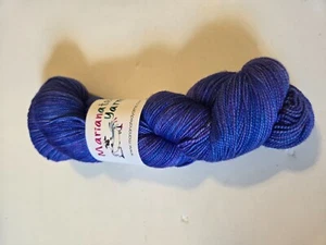 Marianierte Fingern handgefärbte Garne "Indigo Wimpelkette" 80 % Merino/10 % 600 Yards - Bild 1 von 4