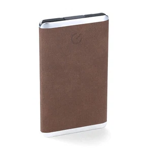 Power Bank Batteria Esterna 5000mAh 5V 2,1 A USB MicroUSB Marrone Scamosciato - Foto 1 di 4
