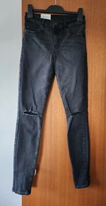 Nobody Denim Ladies P6468 Geo Skinny Leg Mid Rise Thrashed Jeans Size 26 - Picture 1 of 10