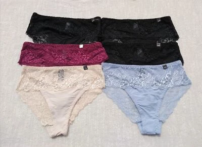 Damen Spitzen Slips Unterhose für Frauen Spitze Hipster 3er/6er Set Unterwäsche - Bild 1 von 4