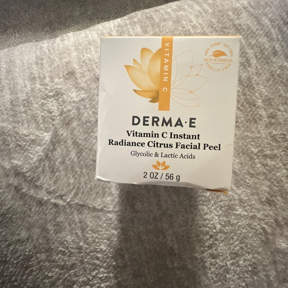 Derma E Vitamin C Instant Radiance Citrus Facial Peel Full Size 2oz