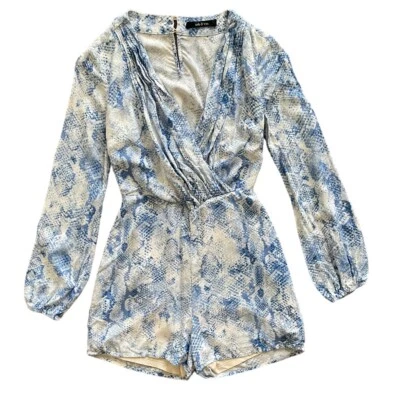 Ark & Co Romper Long Sleeve V Neck Size Small - Image 1 of 4