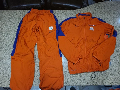 Nike Storm-Fit Clemson Orange Bowl Repel Zip Up Jacket & Pants Track Suit Sz XS Cover