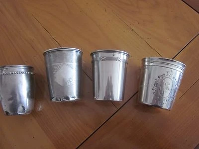 timbales ou curons en argent minerve et gobelet d'étude M. A. A. BOULENGER 1876 - Photo 1/4