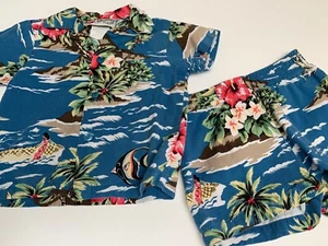 Hilo Hattie 2T Toddler Hawaiian 2 Piece Clothing Set Tropical Island Summer Luau - Picture 1 of 8