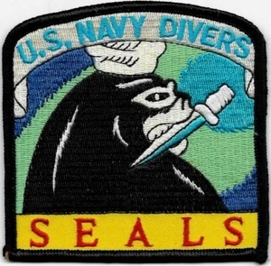  US S E A L S Divers Terror UNITÀ SPECIALE distintivo patch comando operativo - Foto 1 di 1