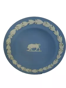 Piatto Wedgwood Toro diaspro blu segni zodiacali vintage inglese - Foto 1 di 4
