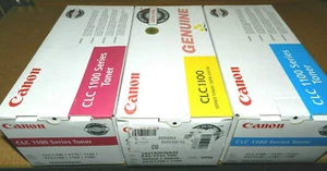 3 Canon CLC1100 Color Tonerkartuschen - Cyan - Gelb - Magenta 1429A003 [AA] - Bild 1 von 1