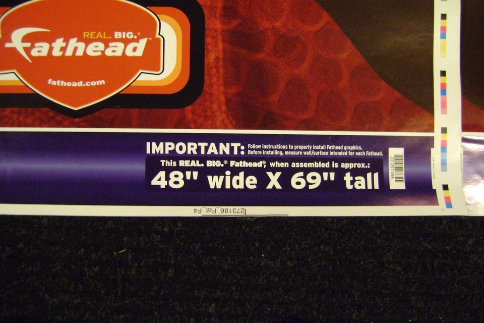 复古迈阿密热火队 2008 - 2009 罕见 Dwyane Wade Fathead 48x96 — 第 1/3 张图片