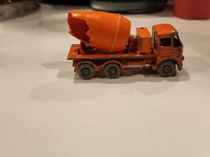 Vintage Matchbox Lesney No. 26 Foden Zementmischer Beton LKW orange beschädigt - Bild 1 von 5