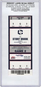 Jeremy Lamb NCAA DEBUT 2010 Uconn vs Stony Brook 11/12 Full Ticket KEMBA WALKER - Picture 1 of 13