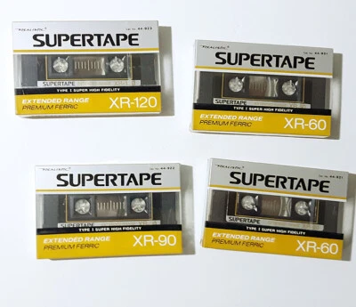 REALISTIC SUPERTAPE ▪️XR▪️ BLANK CASSETTE TAPES 🔸️ USA 🔸️ UNOPENED - Image 1 of 2