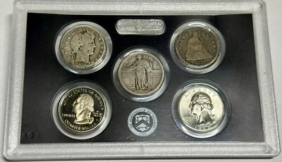 History Of US Quarters 1877-S, 1916-D LYOI, 1917 Type1,1964-D MS, 1999-S Toner🔥 - Image 1 of 4