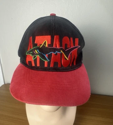 Gorra de colección Greg Norman Red Shark Attack cuero con correa Foto 1 de 4