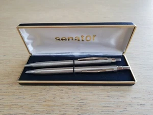 Schreibset senator Kugelschreiber + Druckbleistift silber Etui, unbenutzt, neuwe - Bild 1 von 5