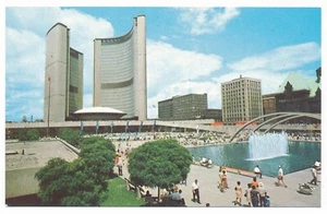 Nuevo Ayuntamiento Toronto Ontario ON Nathan Phillips Square Piscina Reflectante Cromo - Imagen 1 de 2