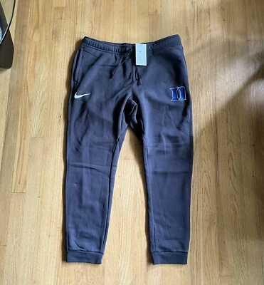 Nike Duke Blue Devils Club Fleece Joggers XL Dark Grey NWT - Image 1 of 4