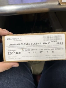 SALISBURY E011R/8 Lineman Electrical Insulating Gloves 1XDU5 - Picture 1 of 8