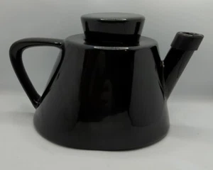 Ikea Varme Black Teapot 90's Large Vintage With Original Rubber And Sticker - Picture 1 of 9