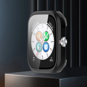 PC Watch Bumper Case with Tempered Glass for Honor Choice Haylou Watch (Black) - Zdjęcie 1 z 8