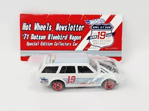 HOT WHEELS 19TH NATIONALS '71 DATSUN BLUEBIRD WAGON BLUE NEW VERY NICE WT265 - Picture 1 of 7