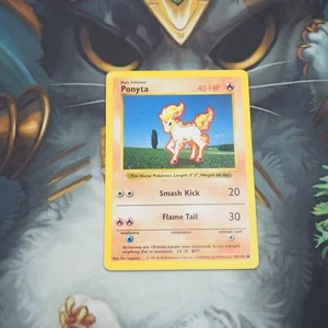 Ponyta Shadowless 60/102 Pokemon Set Base Giocato Carta Singola WOTC 1999 TCG - Foto 1 di 11