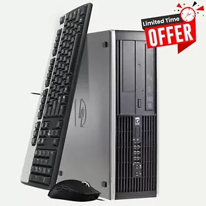 HP Compaq Desktop Computer PC Intel Core i3-2400 8GB RAM 250GB HDD Windows 10 - Picture 1 of 8
