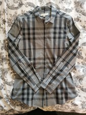 burberry shirt womens grey