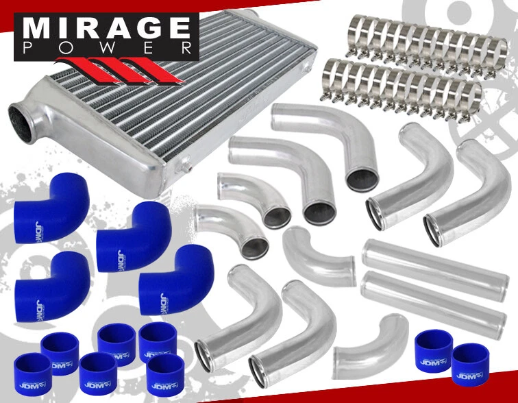 31" X 12" X 2.8" Jdm Sport Aluminum Intercooler+ 3" In/Outlet Piping Kit Foto 1 de 4
