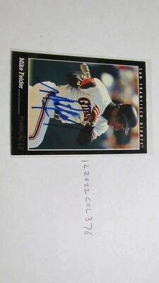 1993 Pinnacle Mike Felder signed BASEBALL CARD - Image 1 of 3