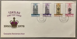 RARO 1953 1978 TOKELAU FDC CUBIERTA EDICIÓN 25 CORONACIÓN REINA ISABEL II - Imagen 1 de 5