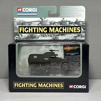 2002 Corgi Fighting Machines WWII GUADALCANAL M3A1 Halftrack Carrier MIB - Image 1 of 4