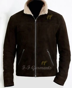 THE WALKING DEAD RICK GRIMES - GIACCA ANDREW LINCOLN 100% PELLE SCAMOSCIATA - Foto 1 di 3