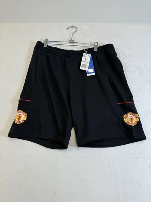 Pantalones Cortos Adidas Originales Manchester United Negros HP0457 Fútbol Para Hombre Grandes $45 Foto 1 de 4