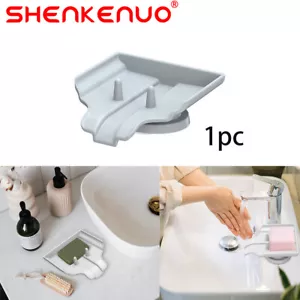 1pc Soap Dishes Holder Self Drain Container Case Bath Shower Basket Storage Box - Picture 1 of 10