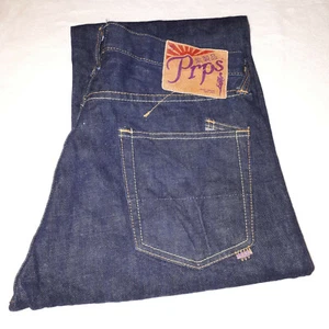 PRPS Rambler Jeans Mens 30W 30L Dark Indigo Wash Button Fly Immaculate RRP $400+ - Picture 1 of 10
