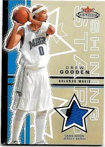 DREW GOODEN 2003-04 FLEER MYSTIQUE SHINING STARS GAME USED 3 COLOR PATCH#/75 - Picture 1 of 1