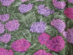 Spectrix Flower Market Cotton Fabric Green Purple Lilacs Hydrangea BTHY half yd - Picture 1 of 3