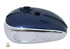 Fit For Bsa A65 2 Gallon Blue Painted Chrome Fuel Petrol Tank 1968-69 Us