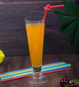 300 Pcs Colorful Flexible Plastic Straws, BPA-Free Disposable Bendy Straws, 1... - Picture 1 of 5