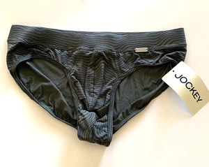 JOCKEY Mens Travel Quick-Dry Low Rise Briefs Sz Med #12609 NEW Metal Tag Gray - Picture 1 of 4