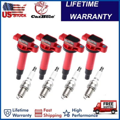 For 2004 2005 2006 Scion xA xB1.5L Pack of 4 Ignition Coil & Spark Plug UF316 - Image 1 of 4