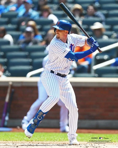 Jeff McNeil New York Mets Unsigned Preparing to Bat Photograph Cover