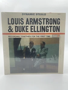 LOUIS ARMSTRONG & DUKE ELLINGTON FOR THE FIRST TIME LP VG+ VINYL ROULETTE SHRINK - Picture 1 of 4