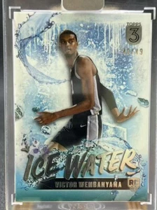 Victor Wembanyama 2023-24 Topps 3 Baloncesto Agua Hielo Plata 40/49 RC #IW-20 - Imagen 1 de 2
