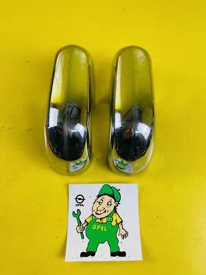 Original Opel OLYMPIA Rekord P2 Stoßstangenhörner Chrome Avant - Photo 1/4